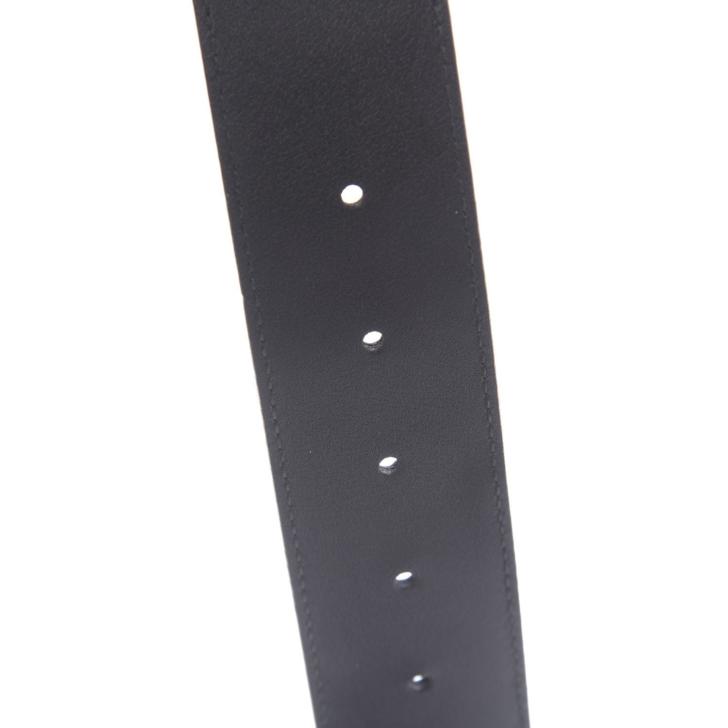 Gucci Textured Calfskin Double G 40mm Belt 75 30 Black 5 of 5