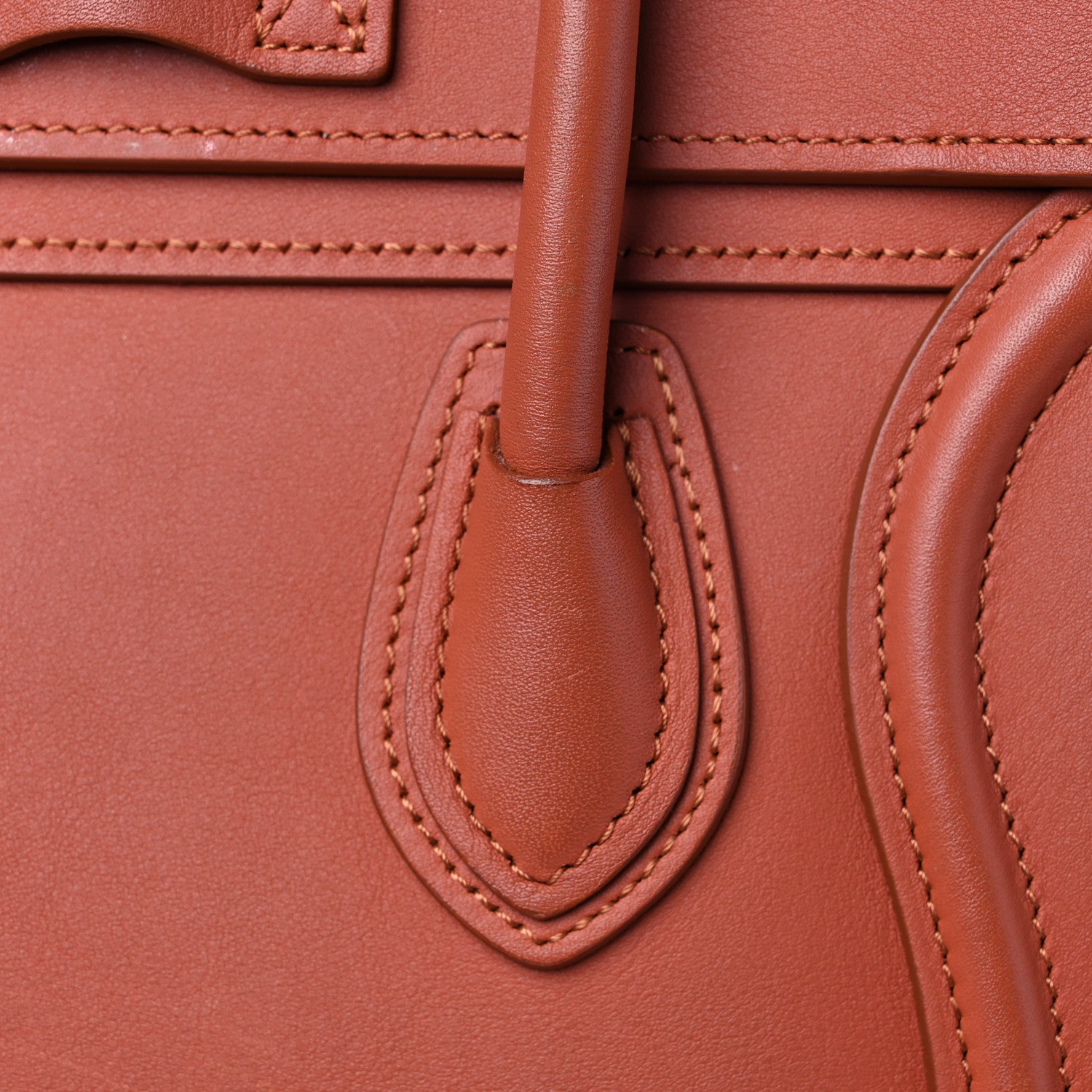 Celine Smooth Calfskin Nano Luggage Terracotta 16 of 18