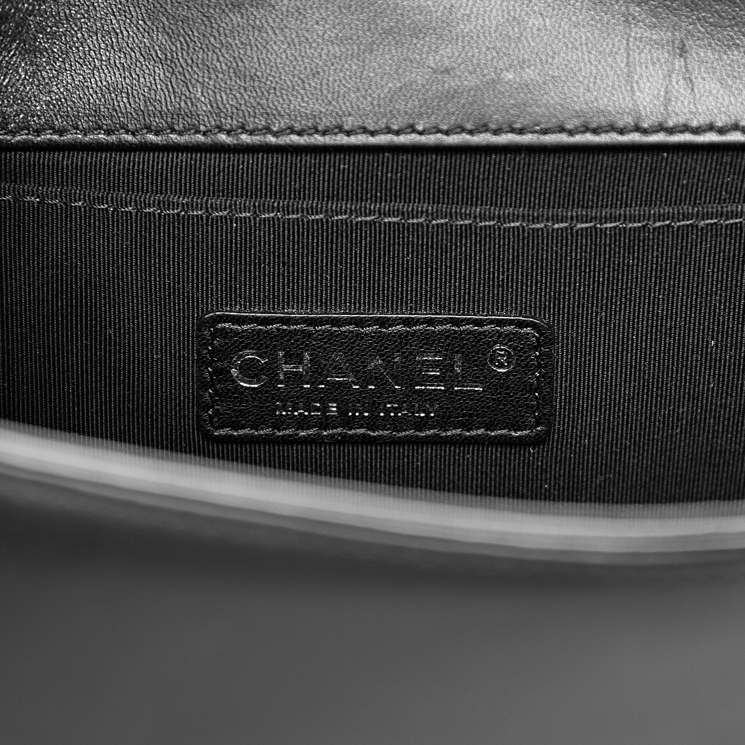 Chanel Lambskin Quilted Medium Boy Flap Black 6 of 11