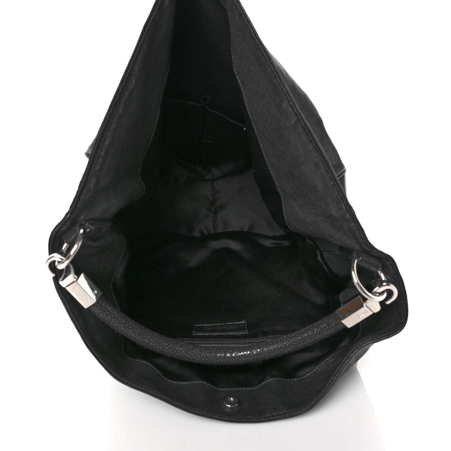 Stingray Embossed Large Roady Hobo Black