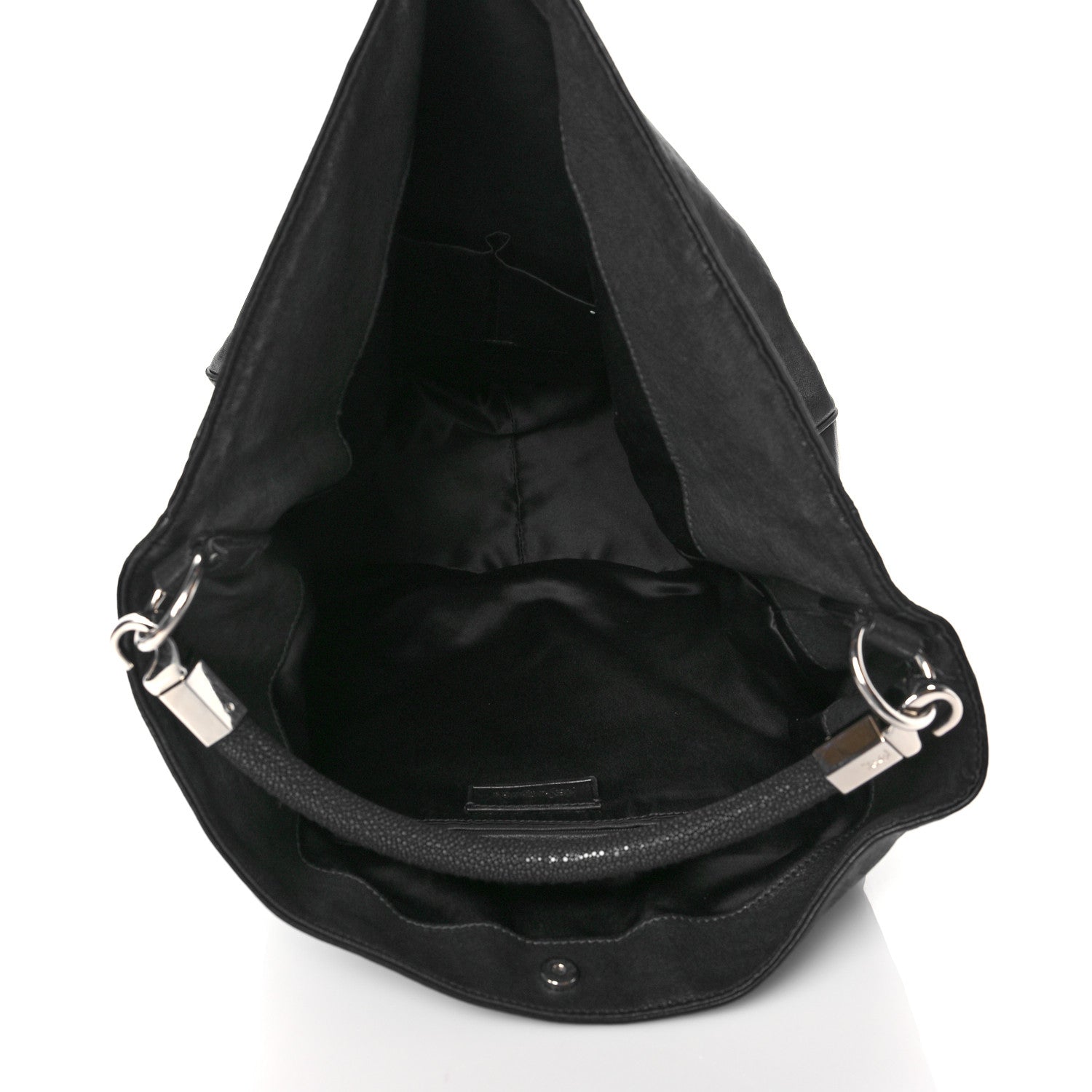 Saint Laurent Stingray Embossed Large Roady Hobo Black 5 of 10