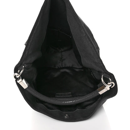 Saint Laurent Stingray Embossed Large Roady Hobo Black 5 of 10