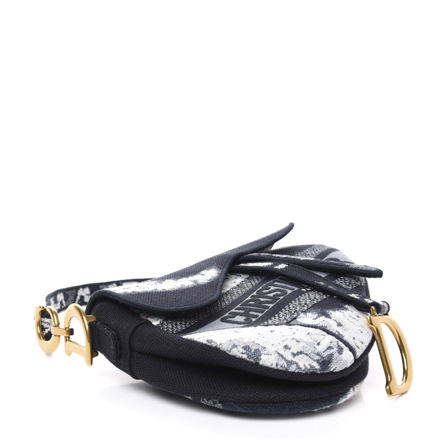 Canvas Tie Dye Saddle Bag Blue Multicolor