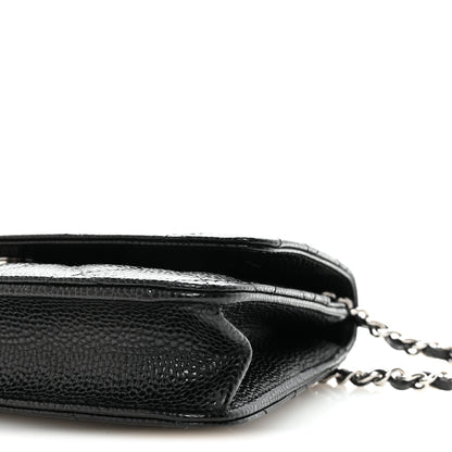 Chanel Caviar Quilted Wallet on Chain WOC Black 11 of 12