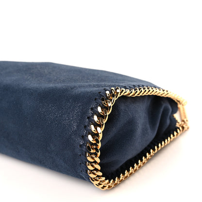Stella McCartney Shaggy Deer Mini Falabella Fold Over Tote Navy 8 of 8
