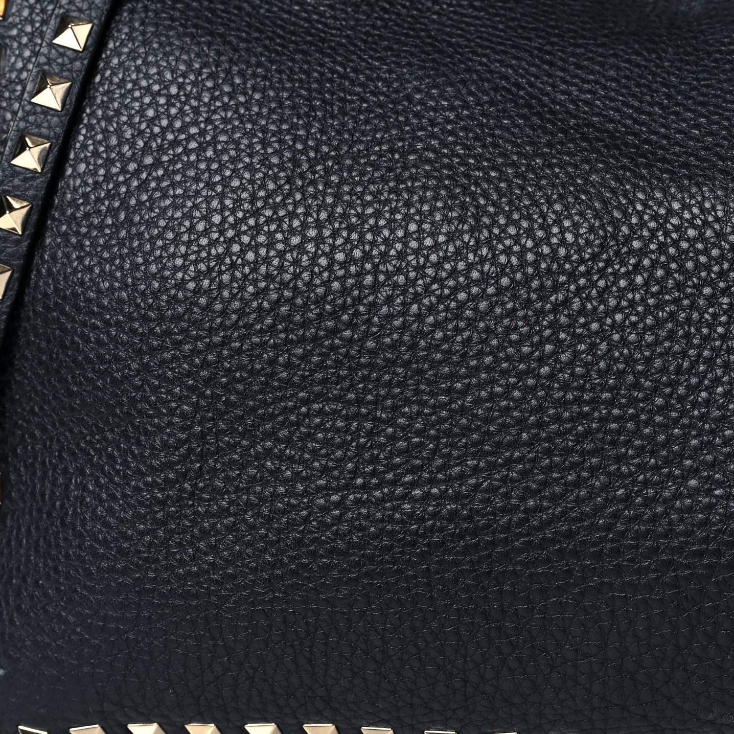 Valentino Garavani Pebbled Calfskin Medium Rockstud Tote Marine 6 of 8
