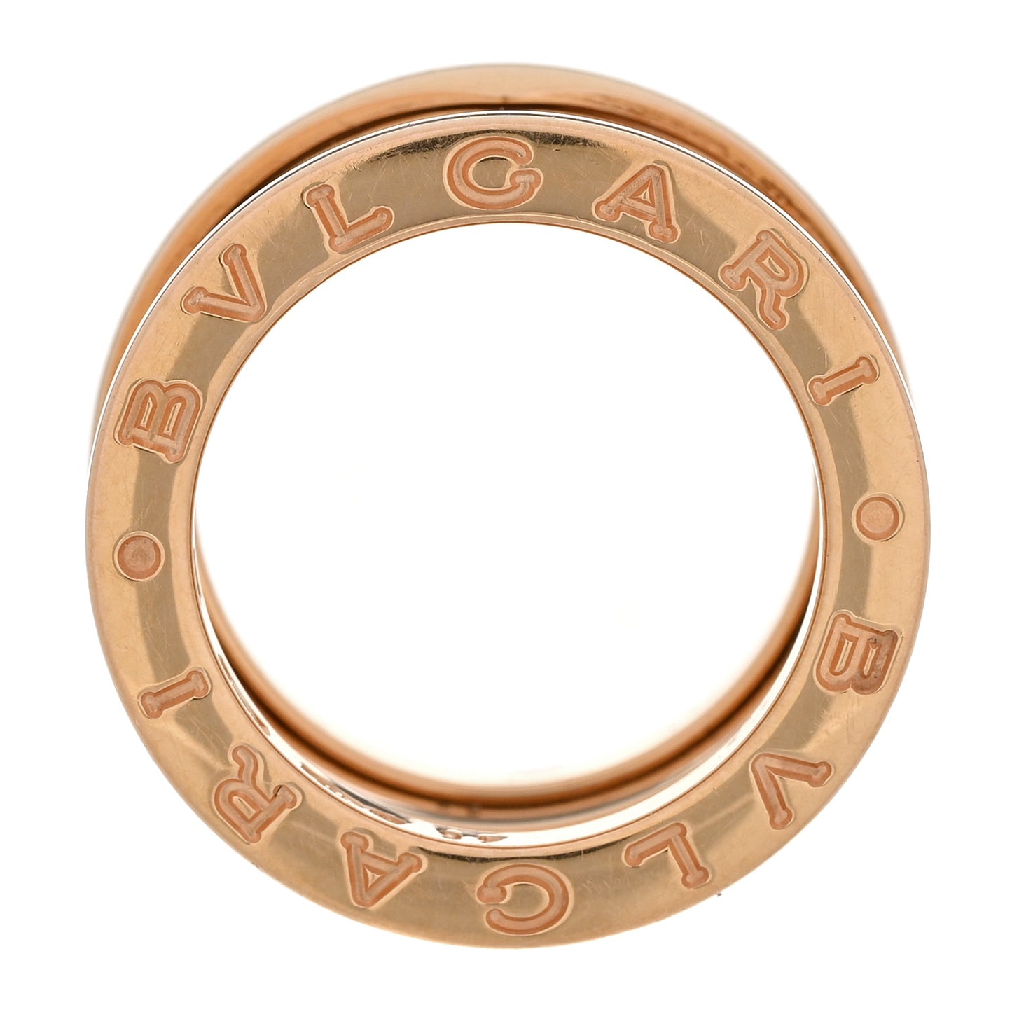 18K Rose Gold B.Zero1 Three-Band Ring 46 3.5