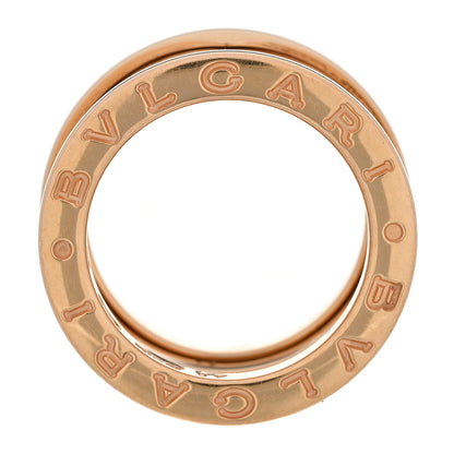 Bulgari 18K Rose Gold B.Zero1 Three-Band Ring 46 3.5 5 of 6