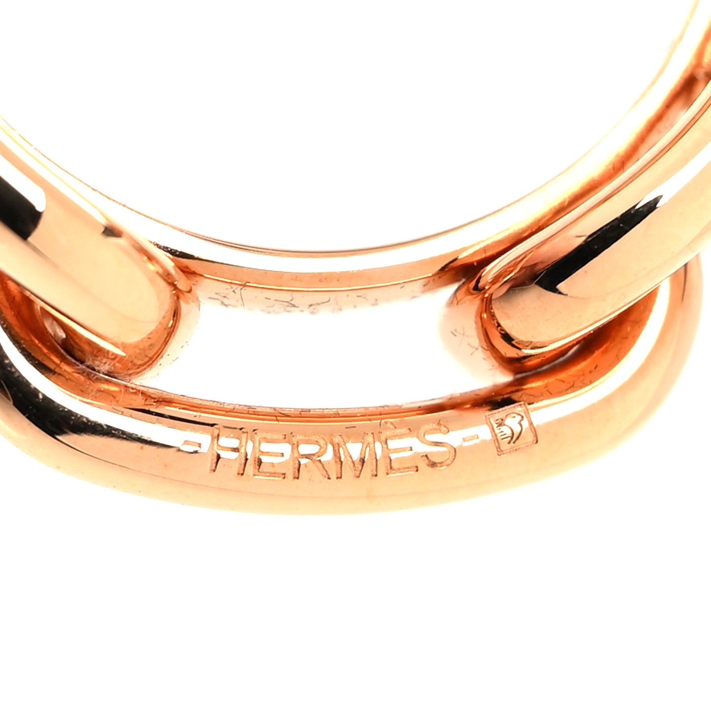 Plated Brass Regate Scarf Ring Plaqué Or Rose