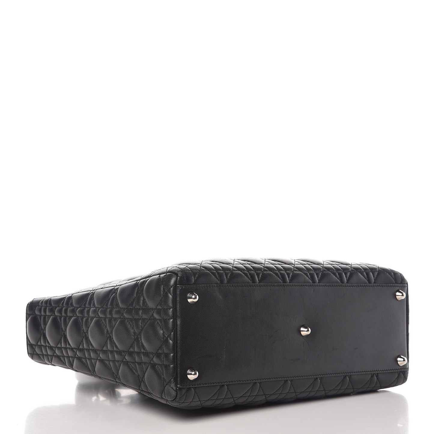Lambskin Cannage Large Lady Dior Black