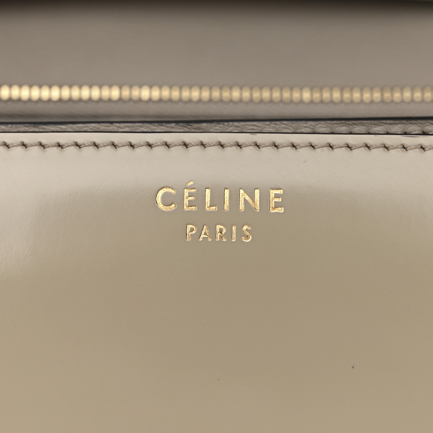 Celine Spazzolato Calfskin Medium Classic Box Flap Bag Taupe 6 of 11