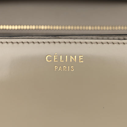 Celine Spazzolato Calfskin Medium Classic Box Flap Bag Taupe 6 of 11