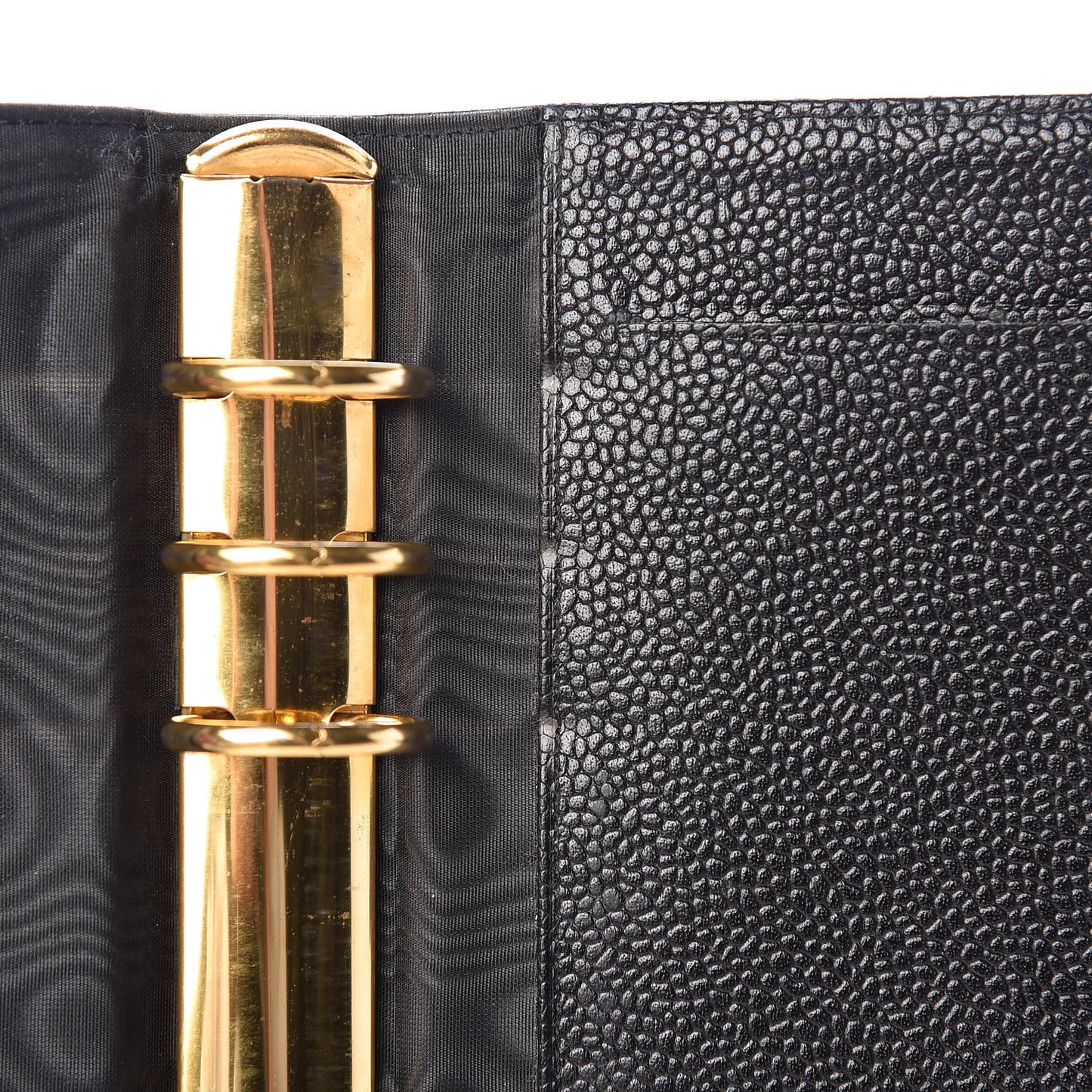 Caviar CC Medium Ring Agenda Planner Black