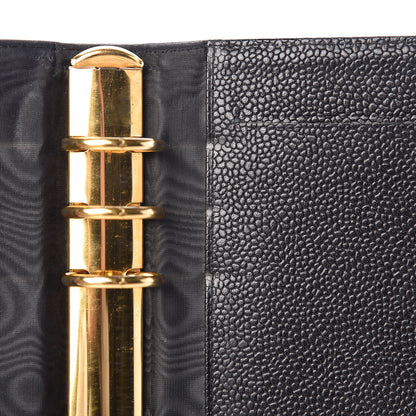 Chanel Caviar CC Medium Ring Agenda Planner Black 10 of 16