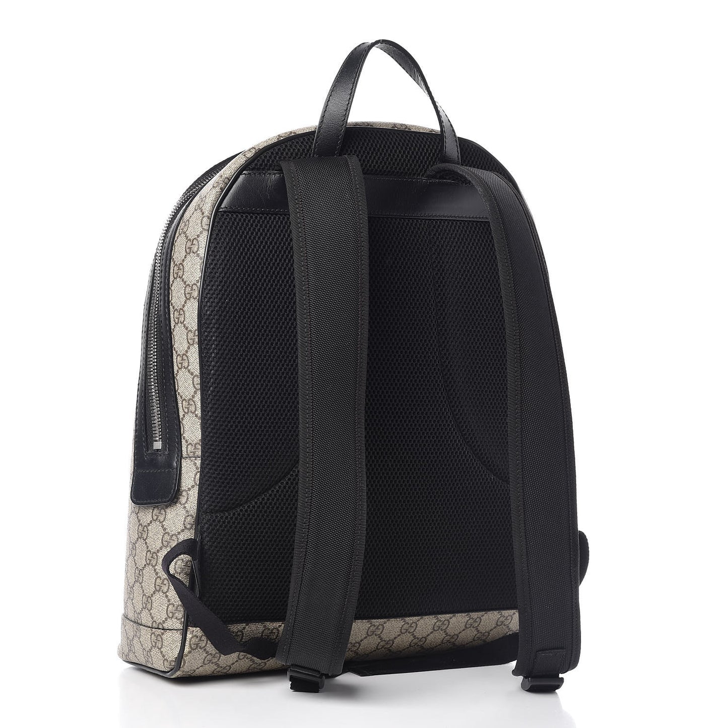 GG Supreme Monogram Web Dome Backpack Black