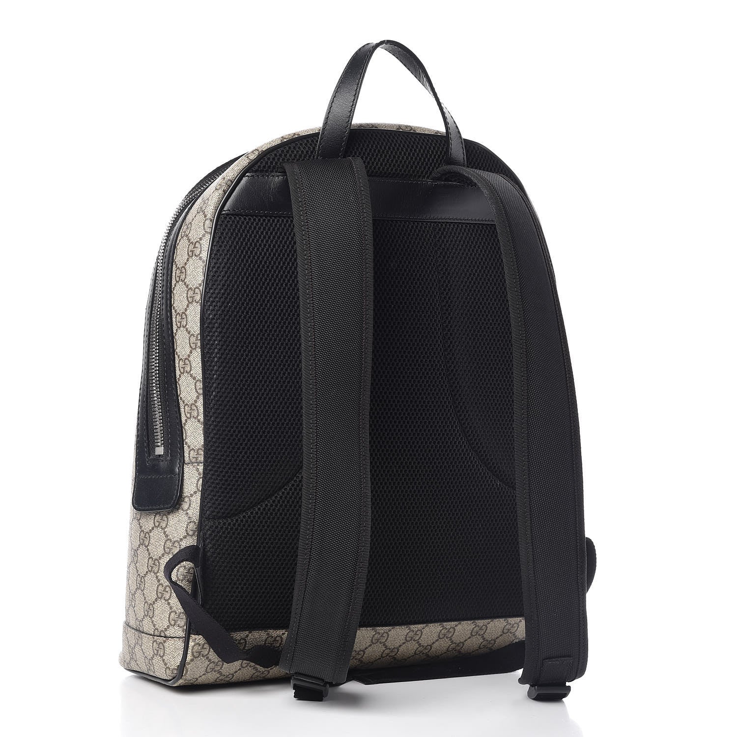 Gucci GG Supreme Monogram Web Dome Backpack Black 3 of 12