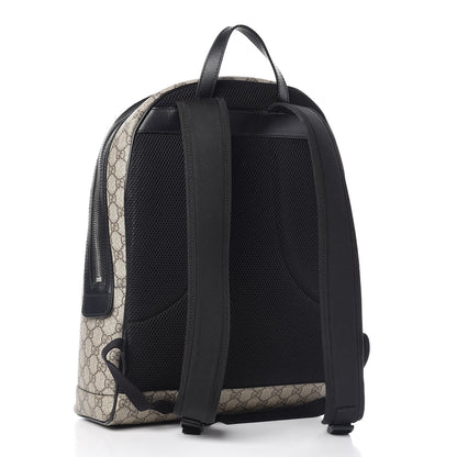 Gucci GG Supreme Monogram Web Dome Backpack Black 3 of 12