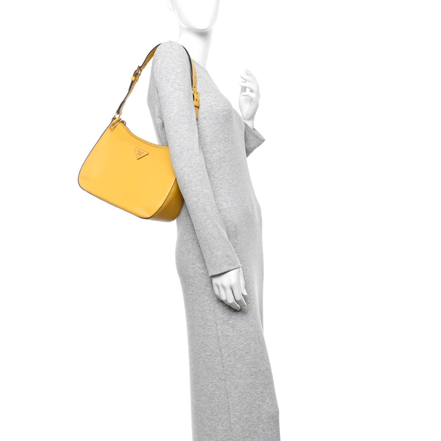 Saffiano Lux Shoulder Bag Soleil