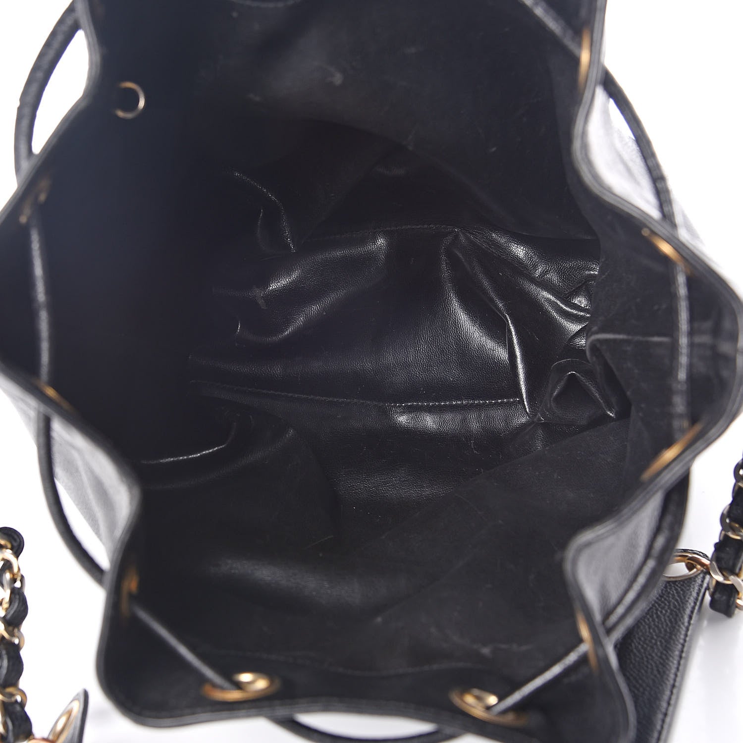 Chanel Caviar CC Drawstring Shoulder Bag Black 5 of 18