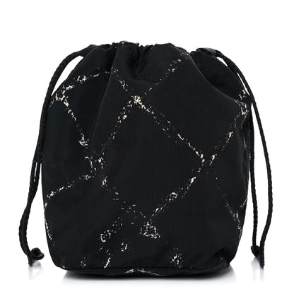 Chanel Nylon Travel Drawstring Bag Black 1 of 13