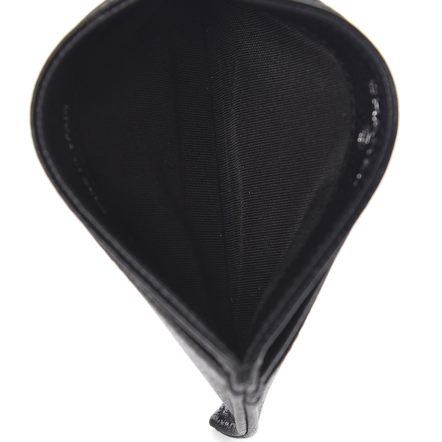 Chanel Grained Calfskin CC Card Holder Black 5 of 8