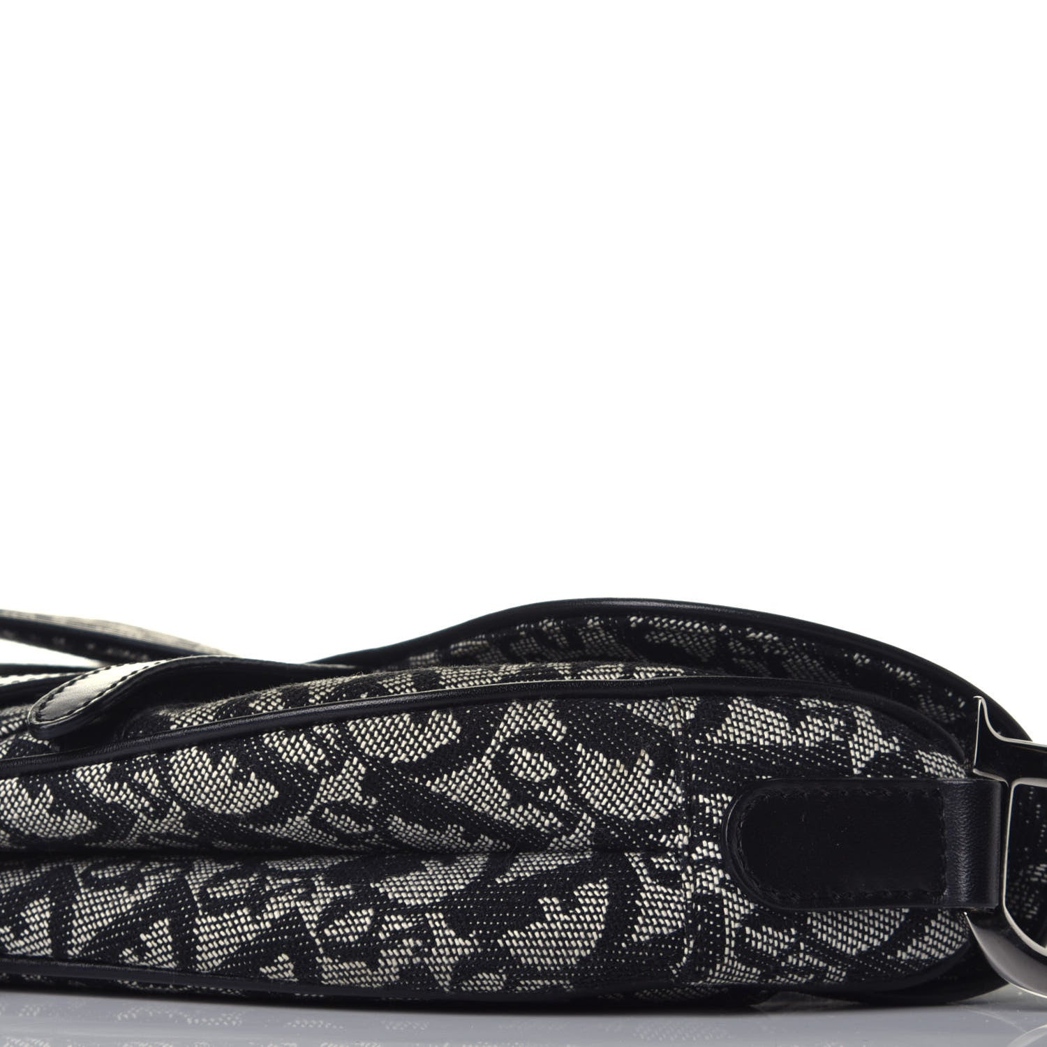 Christian Dior Monogram Saddle Bag Black 8 of 8