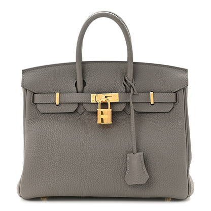 Hermes Togo Birkin 25 Gris Meyer 1 of 10
