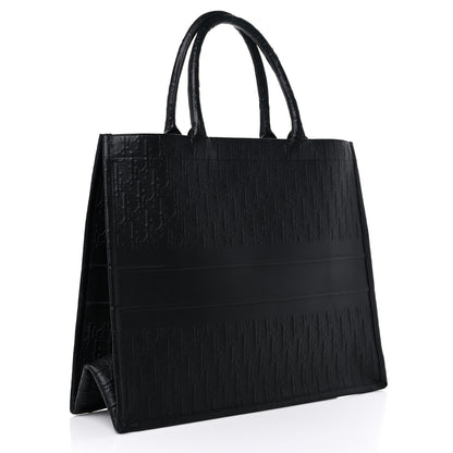 Christian Dior Oblique Calfskin Embossed Large Book Tote Black 2 of 14