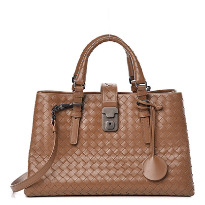 Bottega Veneta Light Calf Intrecciato Small Roma New Cigar 1 of 11