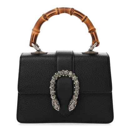 Gucci Dollar Calfskin Crystal Web Mini Dionysus Bamboo Top Handle Bag Black Black Diamond 1 of 10
