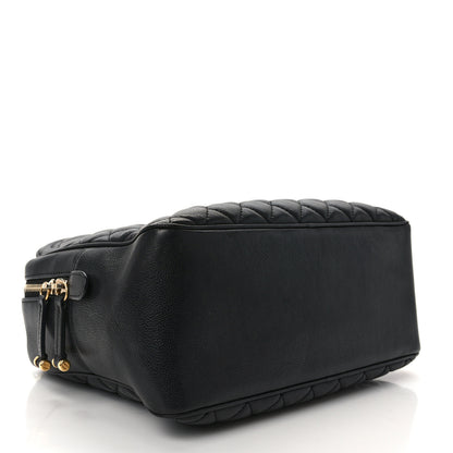 Chanel Calfskin Quilted CC Medium Vanity Case Black 4 of 14
