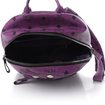 MCM Visetos Small Sprinkle Stud Stark Backpack Purple 4 of 7