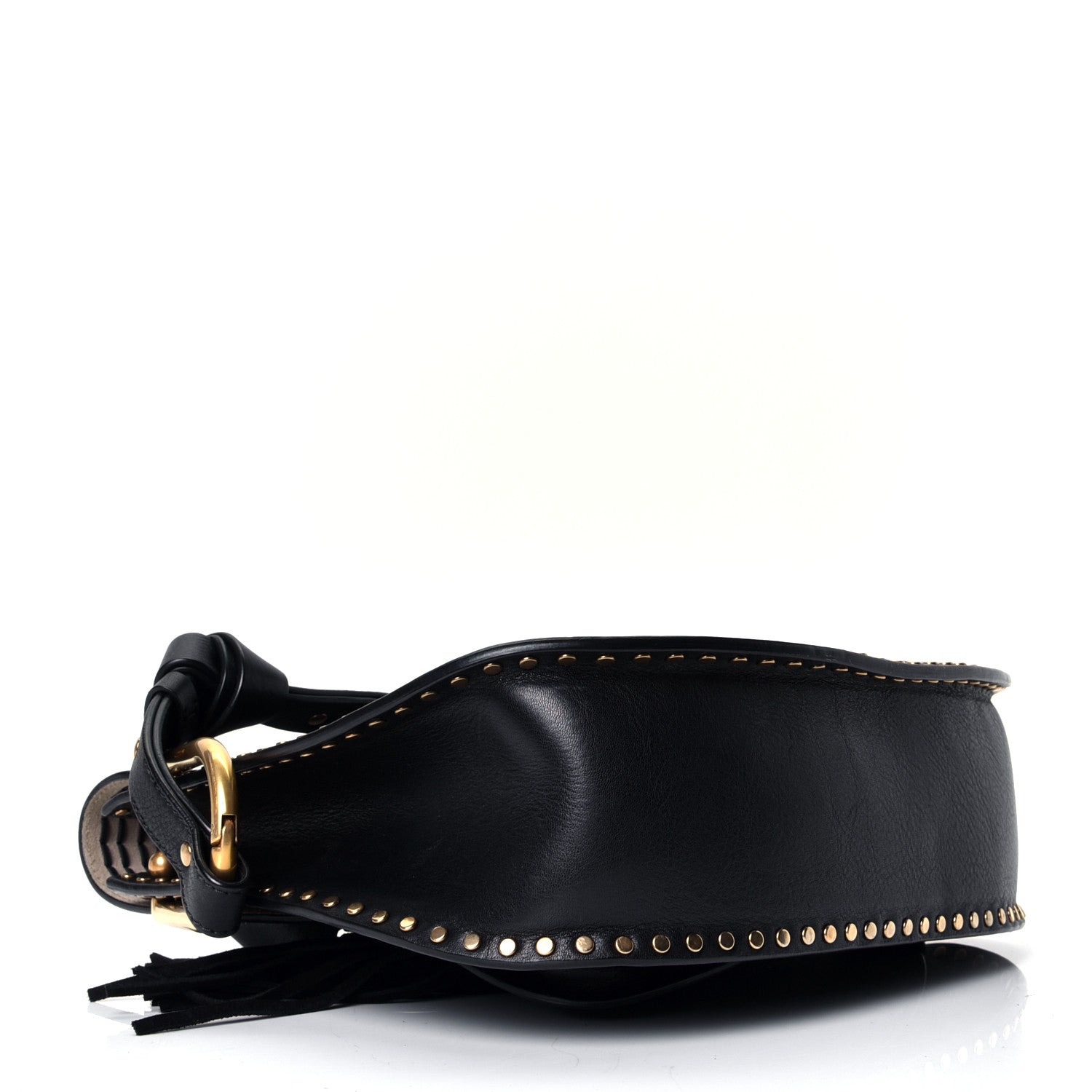 Chloe Calfskin Braided Small Hudson Shoulder Bag Black 3 of 4