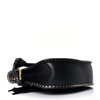 Chloe Calfskin Braided Small Hudson Shoulder Bag Black 3 of 4