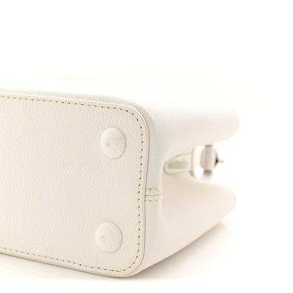 Louis Vuitton Taurillon Capucines East West MM Optic White 9 of 9