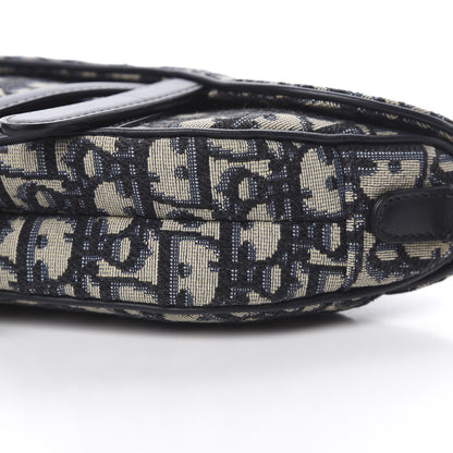 Christian Dior Oblique Mini Saddle Bag Blue 10 of 10
