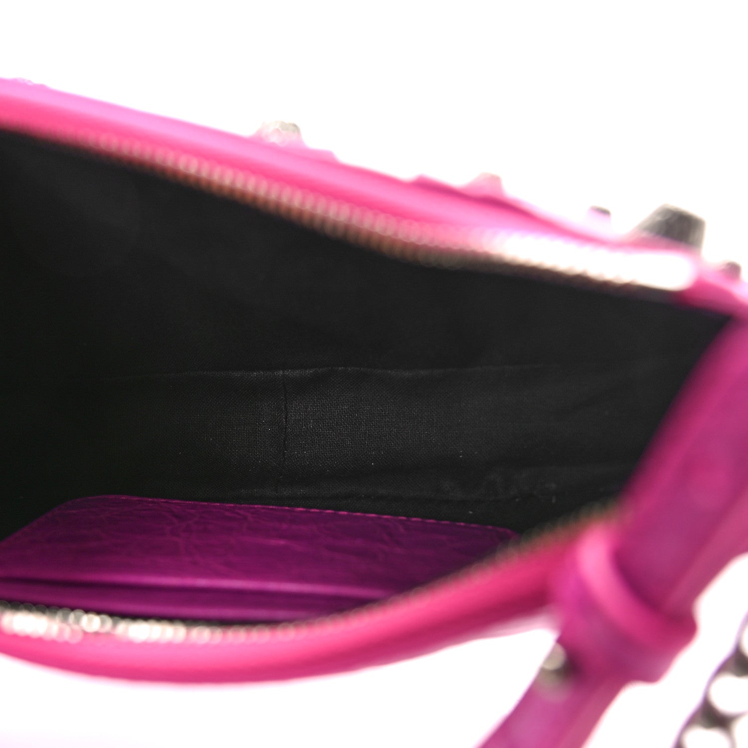 Balenciaga Agneau Arena Le Cagole Mini Purse With Chain Lipstick Pink 5 of 8