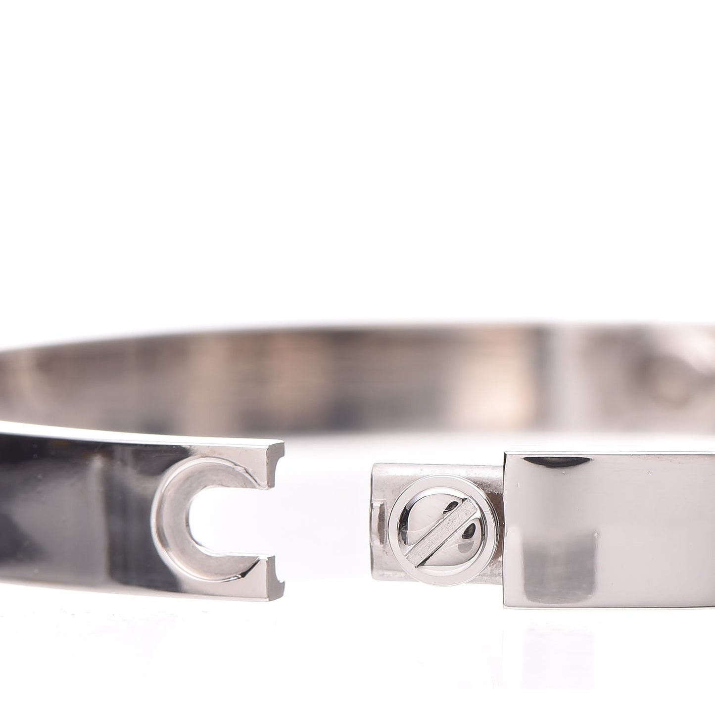 18K White Gold LOVE Bracelet 17