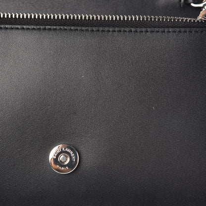Saint Laurent Smooth Calfskin Classic Monogram Kate Tassel Chain Wallet Black 12 of 13