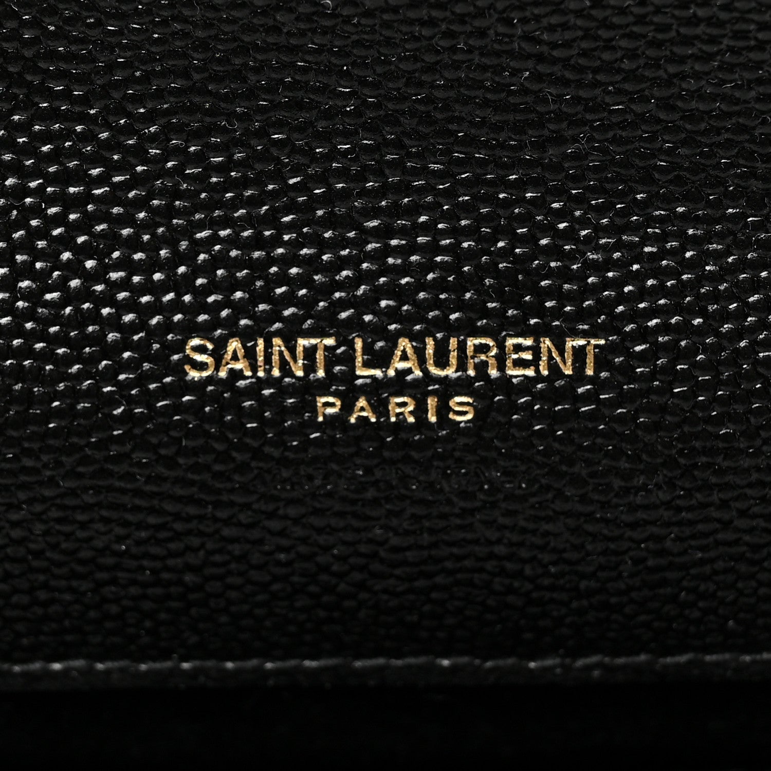 Saint Laurent Grain De Poudre Textured Mixed Matelasse Triquilt Monogram Clutch Black 7 of 8