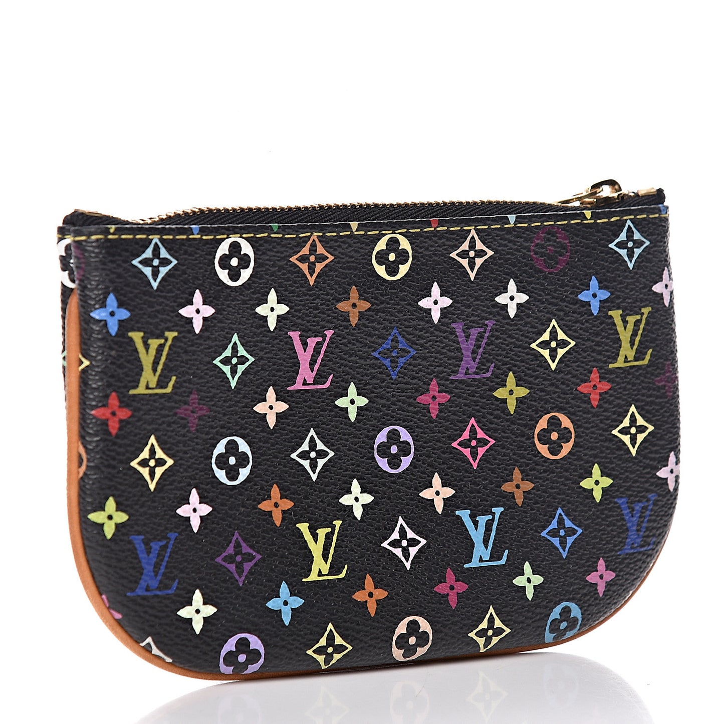 Monogram Multicolor Pochette Plate MM Black