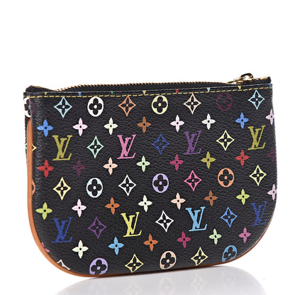 Louis Vuitton Monogram Multicolor Pochette Plate MM Black 3 of 6