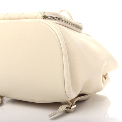 Chanel Caviar Quilted Business Affinity Backpack White 9 of 10