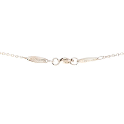 Tiffany Sterling Silver 12mm Elsa Peretti Bean Pendant Necklace 4 of 6