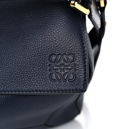 Loewe Calfskin Medium Puzzle Bag Midnight Blue Black 7 of 10
