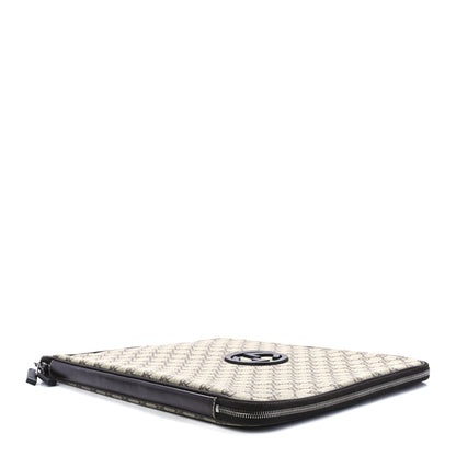 Gucci GG Plus Monogram Medium Interlocking G Laptop Case Dark Brown 10 of 13