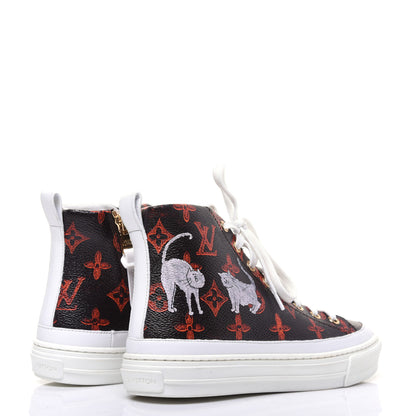 Louis Vuitton Catogram Stellar Sneaker Boots 35 Marron 4 of 14