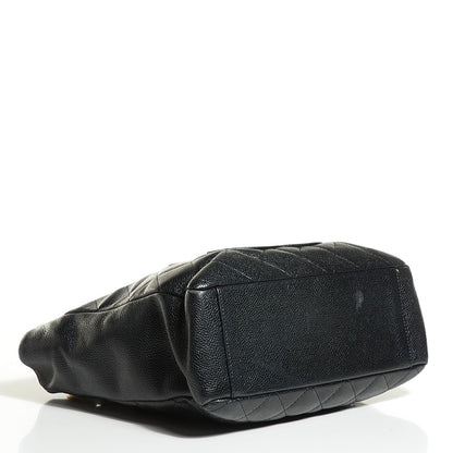 Chanel Caviar Quilted Petit Shopping Tote PST Black 4 of 7