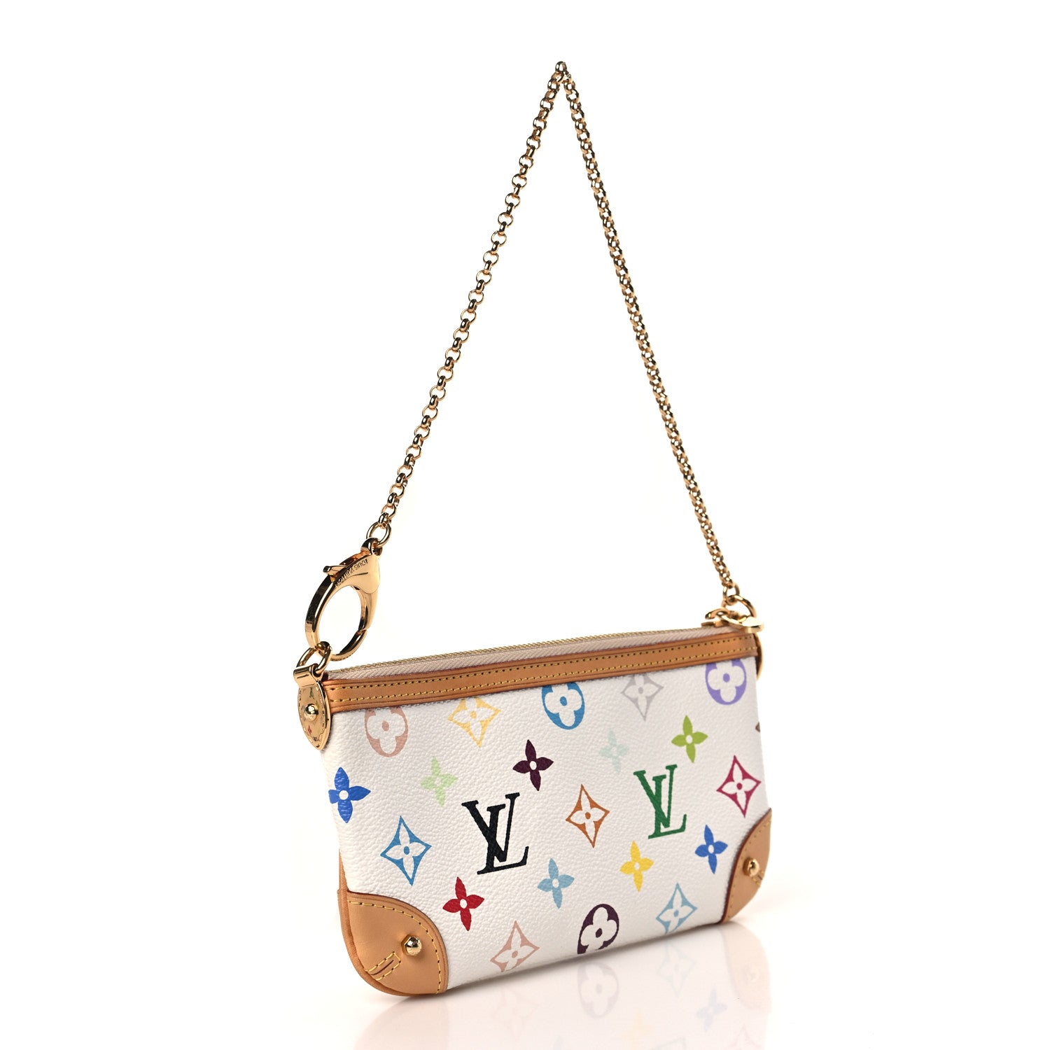 Louis Vuitton Monogram Multicolor Pochette Milla MM White 3 of 8