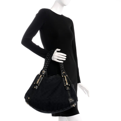 Gucci Monogram Medium Pelham Shoulder Bag Black 2 of 7